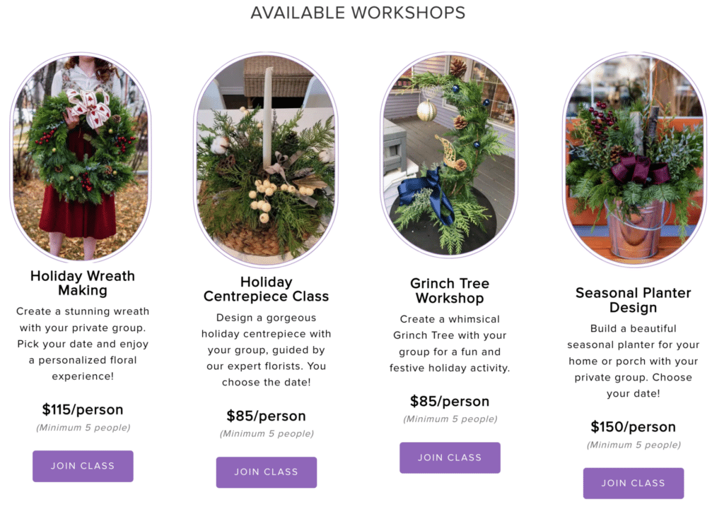 Christmas Floral Workshop